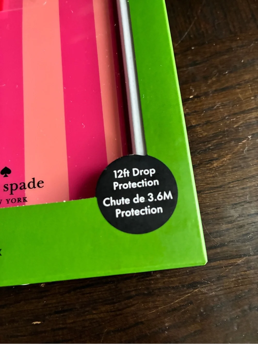 kate spade Pink Stripe Protective iPhone 17 Pro Max Case